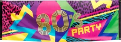 Boland Banner 80er-Jahre-Party 74 X 220 Cm Polyester