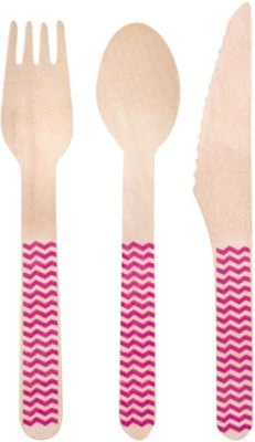 Boland Holzbesteck, 6 X 3 Teile