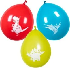 Boland Latexballons Dinoparty 3 Sortiert (25 Cm), 6 Stück
