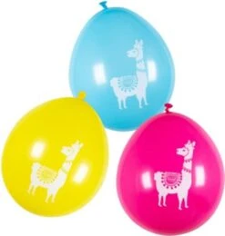 Boland Latexballons Lama 3 Sortiert (25 Cm), 6 Stück