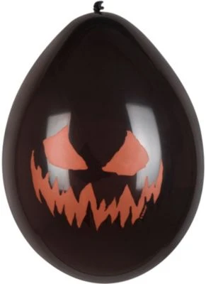 Boland Set 6 Latex Ballons Creepy Pumpkin Zweiseitig Bedruckt (25 Cm) 2 Boland Set 6 Latex Ballons Creepy Pumpkin Zweiseitig Bedruckt (25 Cm) – Bild 2
