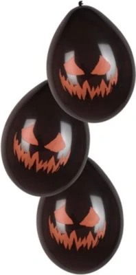 Boland Set 6 Latex Ballons Creepy Pumpkin Zweiseitig Bedruckt (25 Cm) 3 Boland Set 6 Latex Ballons Creepy Pumpkin Zweiseitig Bedruckt (25 Cm) – Bild 3