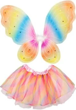 Boland Regenbogenfee-Set (Flügel Und Tutu)
