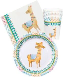 Boland Partyset Lama, 24-tlg.