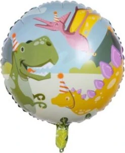 Boland Folienballon Dinoparty Zweiseitig (45 Cm)