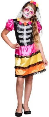 Boland Kinderkostüm Niña Calavera (7-9 Jahre)