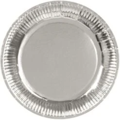 Boland Papp-Partyteller Ø 23 Cm Silber, 6 Stück