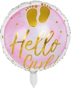 Boland Folienballon Hello Girl, 45 Cm