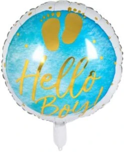 Boland Folienballon Hello Boy, 45 Cm