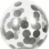 Boland Luftballons Confetti Silber, Latex, 30 Cm, 5 Stück