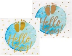 Boland Servietten Hello Boy, 25 Cm. 12 Stück