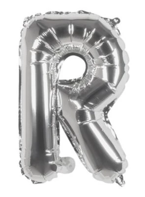 Boland Folienballon R Silber 36 Cm 1 Boland Folienballon R Silber 36 Cm