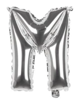 Boland Folienballon M Silber 36 Cm