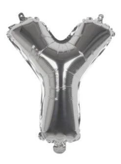 Boland Folienballon Y Silber 36 Cm