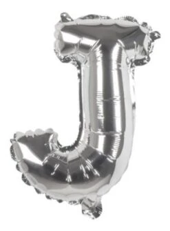 Boland Folienballon J Silber 36 Cm