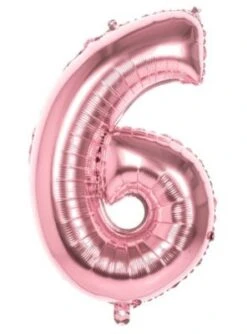 Boland Folienballon 6 Rosegold 86 Cm