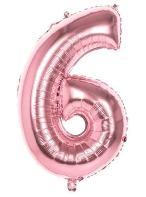 Boland Folienballon 6 Rosegold 86 Cm 1 Boland Folienballon 6 Rosegold 86 Cm