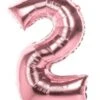 Boland Folienballon 2 Rosegold 86 Cm