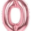 Boland Folienballon 0 Rosegold 86 Cm