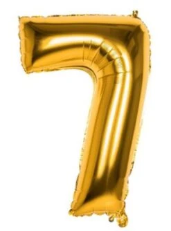 Boland Folienballon 7 Gold 86 Cm