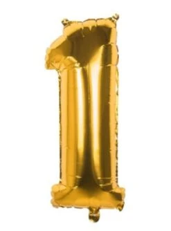 Boland Folienballon 1 Gold 86 Cm