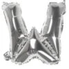 Boland Folienballon W Silber 36 Cm