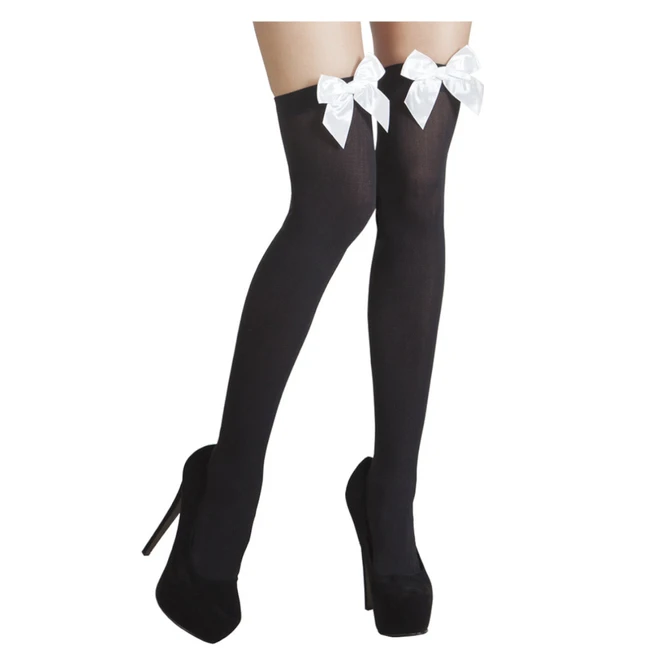 Boland Overknees - Schleife - Für Erwachsene - Schwarz 1 Boland Overknees - Schleife - Für Erwachsene - Schwarz