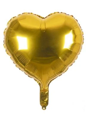 Boland Herz Folienballon Gold 1 Boland Herz Folienballon Gold