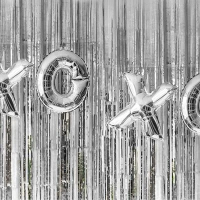 Boland Türvorhang Silber-metallic 6 Boland Türvorhang Silber-metallic – Bild 6