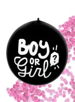 Boland Boy Or Girl Konfettiballon Rosa