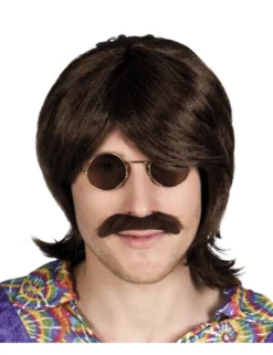 Boland Perücke Gary Mit Schnurrbart Männer Braun