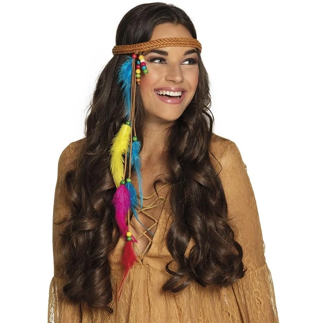 Boland Stirnband - Hippie - Für Erwachsene 2 Boland Stirnband - Hippie - Für Erwachsene – Bild 2