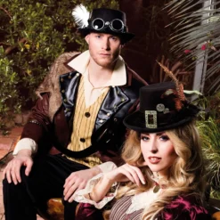 Boland Hut Steampunk Schwarz Einheitsgröße -Boland Store b08284b675fa03b198f1698b732120f3