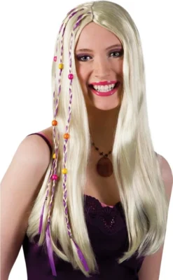 Boland 70er Jahre Hippie Damen Perücke (blond)